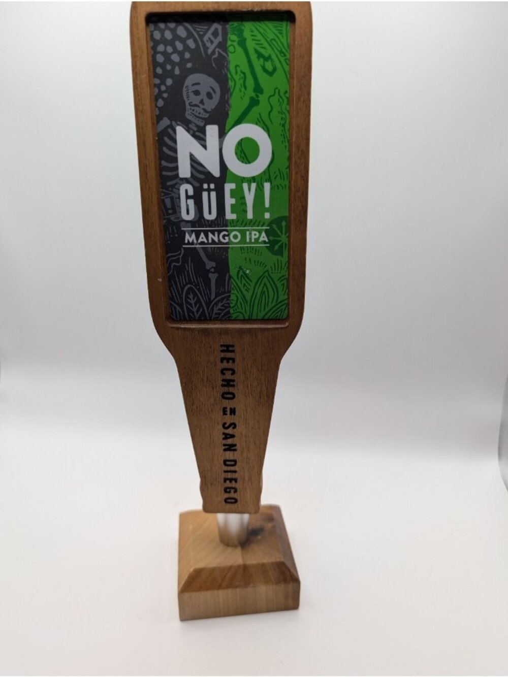 SoundThirteen NO GÜEY! Mango IPA Tap Handle Wood Breweriana Bar Decor - Picture 6 of 6